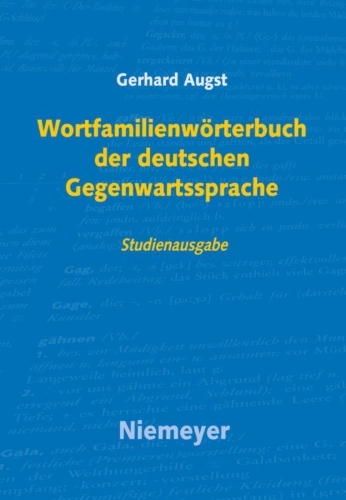 Buchcover und Innenansicht für das Buch: Wortfamilienwörterbuch der deutschen Gegenwartssprache