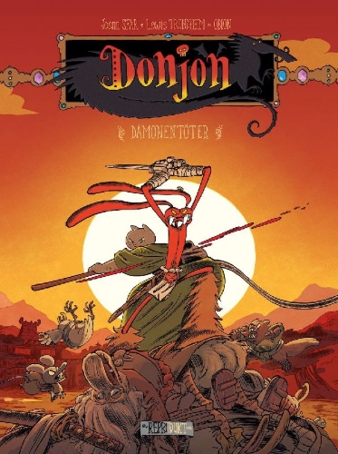 Buchcover und Innenansicht für das Buch: Donjon Abenddämerung 112