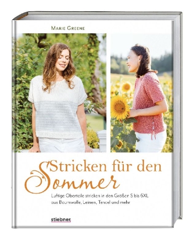 Buchcover und Innenansicht für das Buch: Stricken für den Sommer
