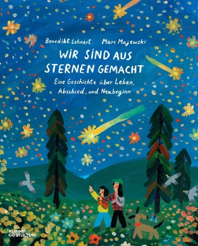 Buchcover und Innenansicht für das Buch: Wir sind aus Sternen gemacht