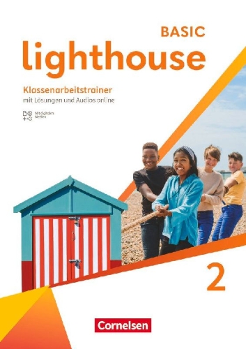 Buchcover und Innenansicht für das Buch: Lighthouse Band 2: 6. Schuljahr - Klassenarbeitstrainer mit Audios, Erklärfilmen und Lösungen