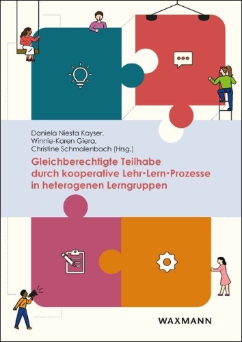 Buchcover und Innenansicht für das Buch: Gleichberechtigte Teilhabe durch kooperative Lehr-Lern-Prozesse in heterogenen Lerngruppen