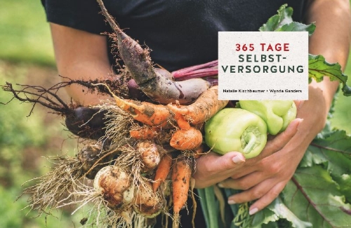 Buchcover und Innenansicht für das Buch: 365 Tage Selbstversorgung