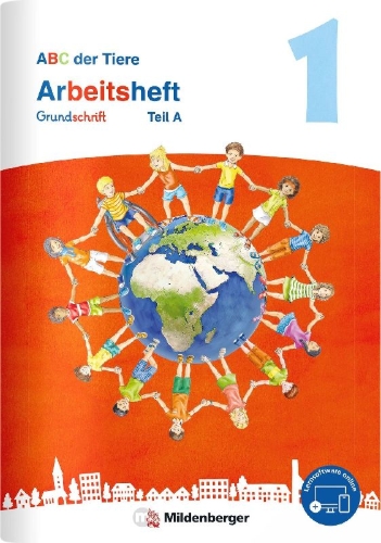 Buchcover und Innenansicht für das Buch: ABC der Tiere 1 Neubearbeitung - Arbeitsheft Grundschrift, Teil A und B