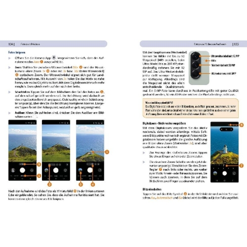 Buchcover und Innenansicht für das Buch: Samsung Galaxy A56 5G - Für Einsteiger ohne Vorkenntnisse