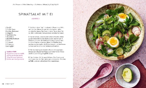Buchcover und Innenansicht für das Buch: Diabetes Express-Rezepte