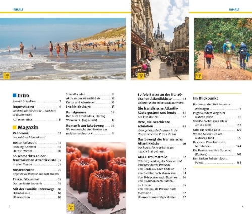 Buchcover und Innenansicht für das Buch: ADAC Reiseführer plus Französische Atlantikküste
