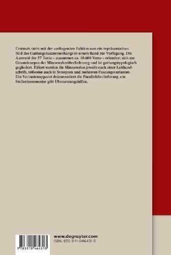 Buchcover und Innenansicht für das Buch: Minnereden
