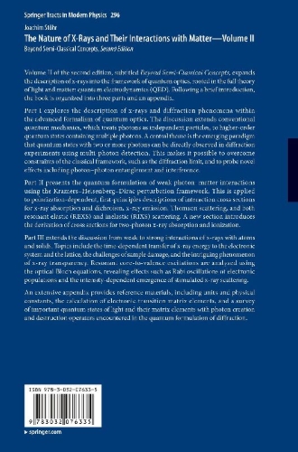 Buchcover und Innenansicht für das Buch: The Nature of X-Rays and Their Interactions with Matter-Volume II