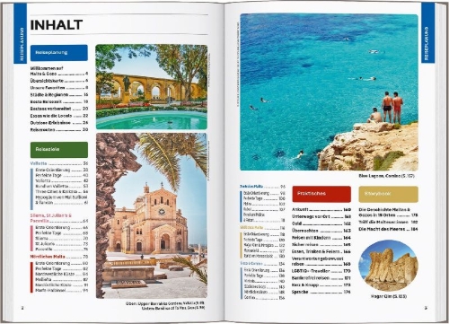 Buchcover und Innenansicht für das Buch: LONELY PLANET Reiseführer Malta & Gozo