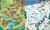 Buchcover und Innenansicht für das Buch: Puzzle & Buch: Labyrinthe-Reise durch den Wald