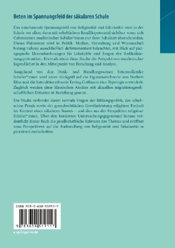 Buchcover und Innenansicht für das Buch: Beten im Spannungsfeld der säkularen Schule