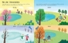 Buchcover und Innenansicht für das Buch: Mein erstes Stickerbuch: Das Wetter rund ums Jahr