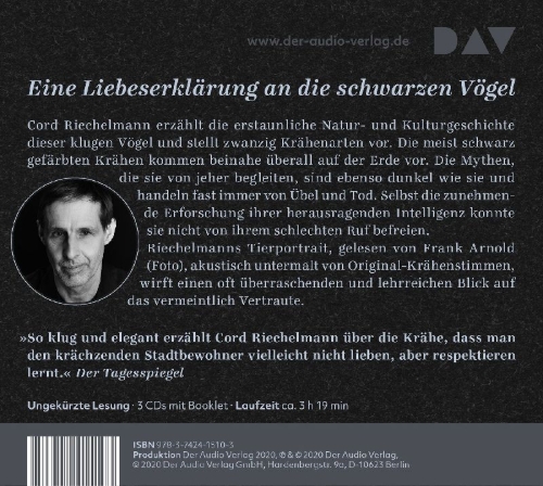 Buchcover und Innenansicht für das Buch: Krähen. Ein Portrait