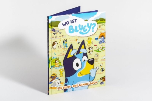 Buchcover und Innenansicht für das Buch: Where is Bluey? A Search-and-Find-Book