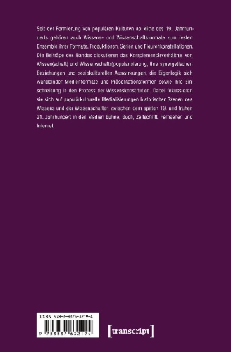 Buchcover und Innenansicht für das Buch: Populäre Wissenschaftskulissen