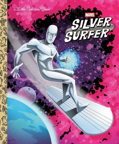 Buchcover und Innenansicht für das Buch: Silver Surfer Little Golden Book (Marvel)