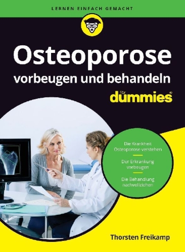 Buchcover und Innenansicht für das Buch: Osteoporose vorbeugen und behandeln für Dummies