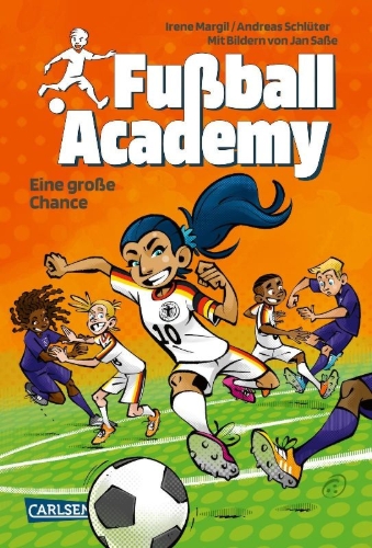 Buchcover und Innenansicht für das Buch: Fußball Academy 8: Eine große Chance