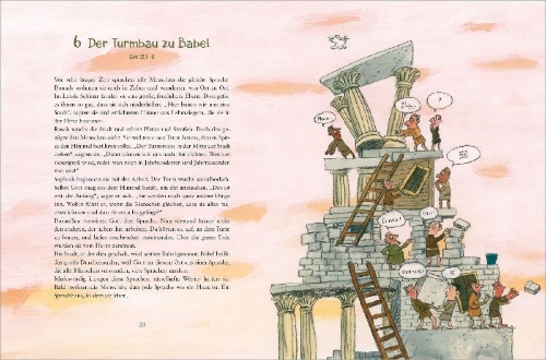 Buchcover und Innenansicht für das Buch: Meine große Kinderbibel