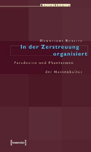 Buchcover und Innenansicht für das Buch: In der Zerstreuung organisiert