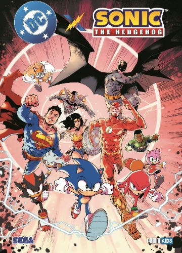 Buchcover und Innenansicht für das Buch: DC x Sonic The Hedgehog #1-#2