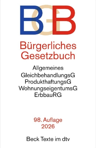 Buchcover und Innenansicht für das Buch: Bürgerliches Gesetzbuch. BGB