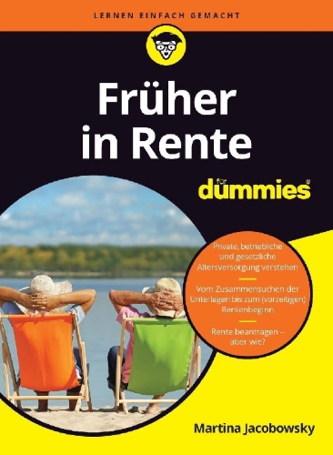Buchcover und Innenansicht für das Buch: Früher in Rente für Dummies