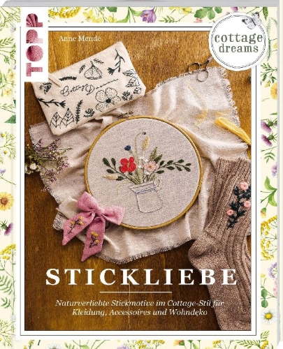 Buchcover und Innenansicht für das Buch: Cottage Dreams - Stickliebe