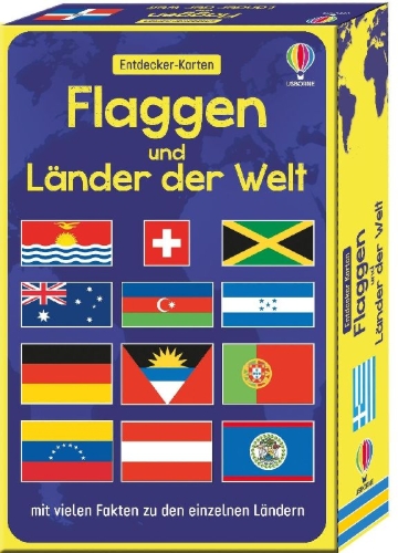 Buchcover und Innenansicht für das Buch: Entdecker-Karten: Flaggen und Länder der Welt