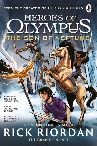 Buchcover und Innenansicht für das Buch: The Son of Neptune: The Graphic Novel (Heroes of Olympus Book 2)