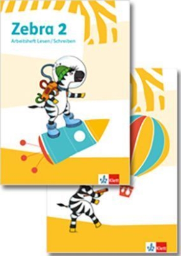 Buchcover und Innenansicht für das Buch: Zebra 2. Paket: Arbeitsheft in Grundschrift, Arbeitsheft Lesen/Schreiben Klasse 2