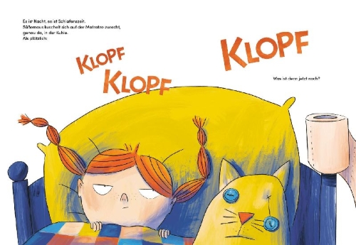 Buchcover und Innenansicht für das Buch: Bonne Nuit, Petitechérie