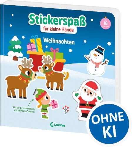 Buchcover und Innenansicht für das Buch: Mes super autocollants - Noël