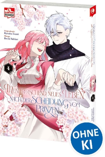 Buchcover und Innenansicht für das Buch: MOU KYOUMI GA NAI TO RIKONSARETA REIJOU NO IGAI TO TANOSHII SHINSEIKATSU
