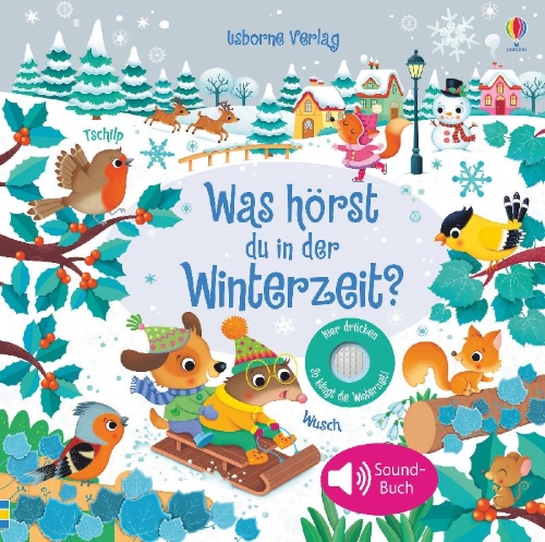 Buchcover und Innenansicht für das Buch: Was hörst du in der Winterzeit?