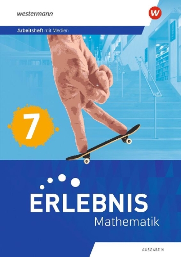 Buchcover und Innenansicht für das Buch: Erlebnis Mathematik - Ausgabe N. Arbeitsheft mit Medien 7