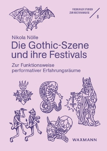 Buchcover und Innenansicht für das Buch: Die Gothic-Szene und ihre Festivals