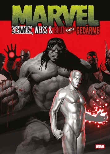 Buchcover und Innenansicht für das Buch: Marvel: Black, White & Blood and Guts (2025) #1-#4