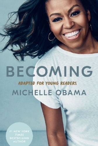 Buchcover und Innenansicht für das Buch: Becoming: Adapted for Young Readers