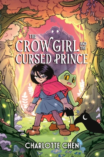 Buchcover und Innenansicht für das Buch: The Crow Girl & the Cursed Prince: A Graphic Novel