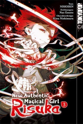Buchcover und Innenansicht für das Buch: New Authentic Magical Girl Risuka 03