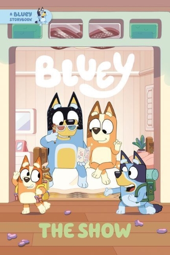 Buchcover und Innenansicht für das Buch: The Show: A Bluey Storybook