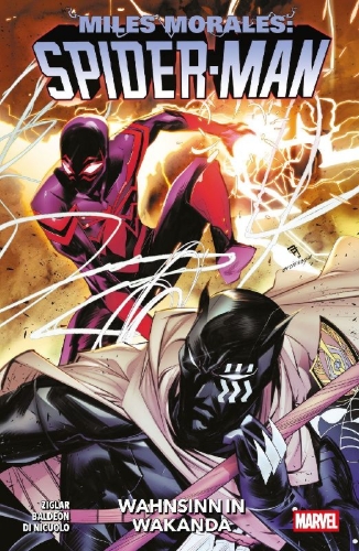 Buchcover und Innenansicht für das Buch: Miles Morales: Spider-Man (2022) #25 (II), #27-#29; Miles Morales: Spider-Man Annual (2024) #1