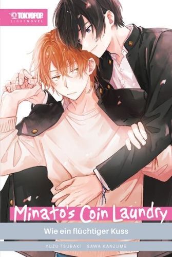 Buchcover und Innenansicht für das Buch: Minato's Coin Laundry Light Novel - Wie ein flüchtiger Kuss