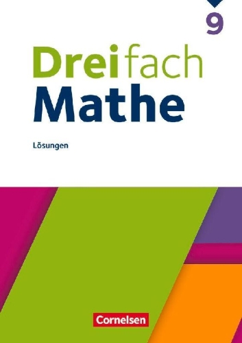 Buchcover und Innenansicht für das Buch: Dreifach Mathe 9. Schuljahr - Ausgabe 2021 - Lösungen zum Schulbuch
