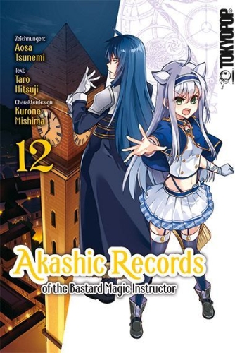 Buchcover und Innenansicht für das Buch: Akashic Records of the Bastard Magic Instructor 12