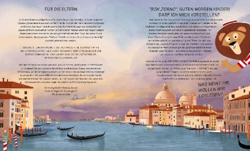 Buchcover und Innenansicht für das Buch: Für kleine Entdecker Venedig