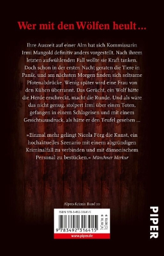 Buchcover und Innenansicht für das Buch: Wütende Wölfe