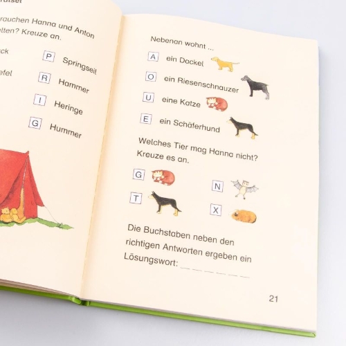 Buchcover und Innenansicht für das Buch: Das große Buch zum Lesenlernen